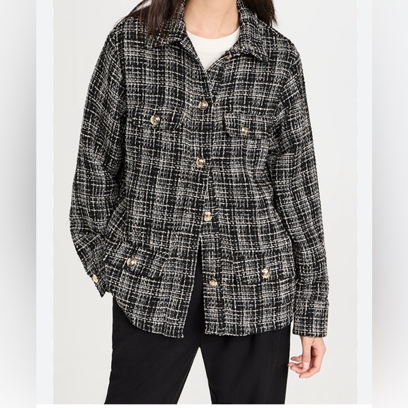 *Corey Anine Bing metallic tweed jacket. Medium - Picture 3 of 14